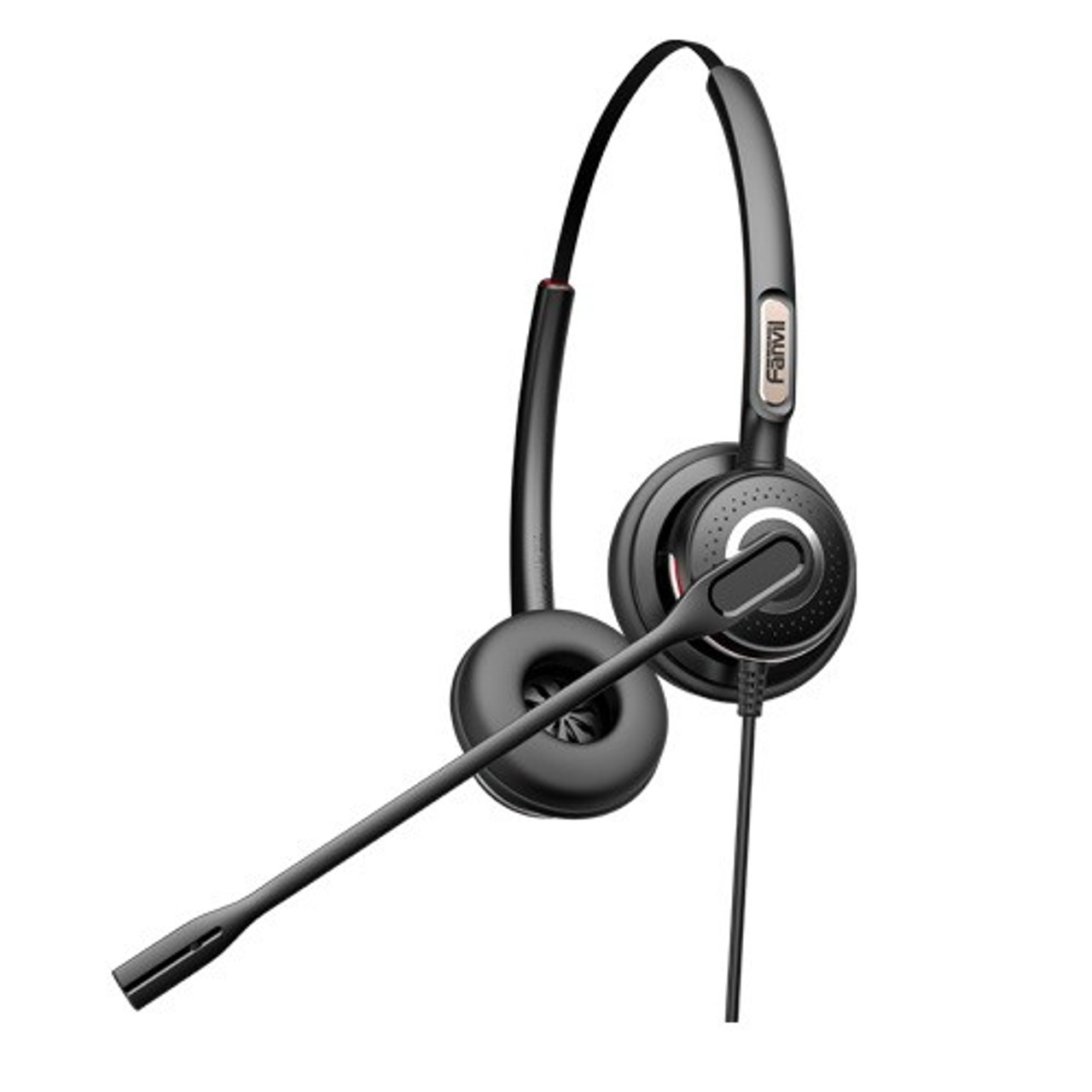 Fanvil HT202 over-the-head Headset for IP Phone (Duo) with Noise Cancelling Microphone HD Sound