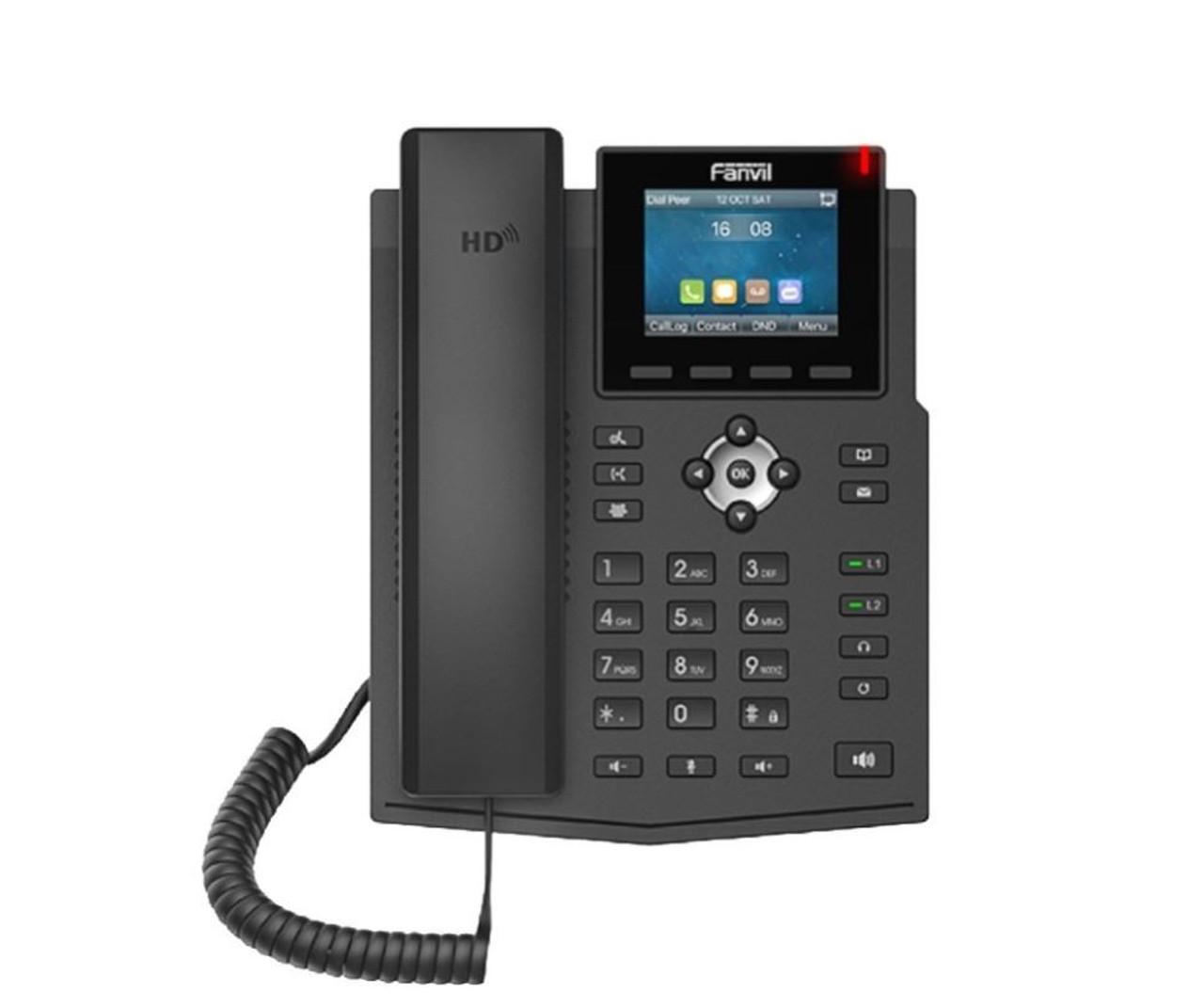 Fanvil X3SG dual Gigabit ports Entry Level IP Phone 4 SIP 2 Line 2.8 color display PoE HD audio