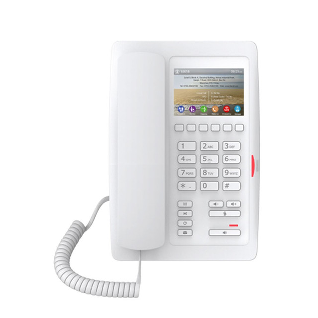 Fanvil - Hotel IP Phone3.5' LCD screen to display the hotel info. HD Voice. POE, White case