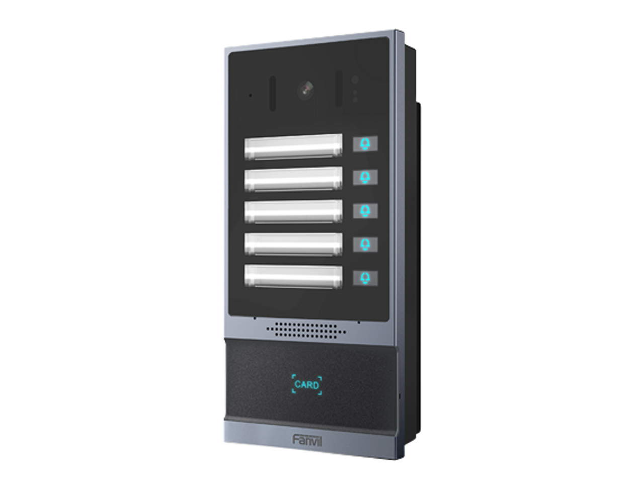 Fanvil - Multi-tenant Video Door Phone,5 SpeedDial buttons, IP66 & IK07, Built-in 2.5W speaker